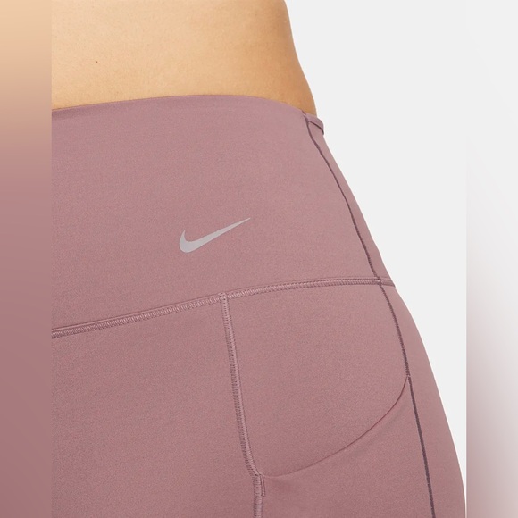 Women’s Nike Go Legging Firm Support High Rise 7/8 Length Size S Smokey Mauve - Picture 5 of 11